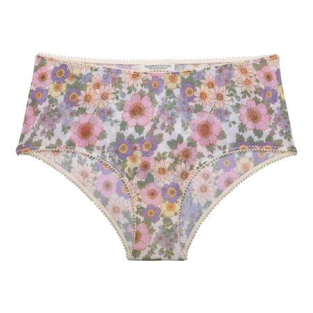 Culotte taille haute fleurie en polyamide recyclé - rania, Underprotection, photo 3
