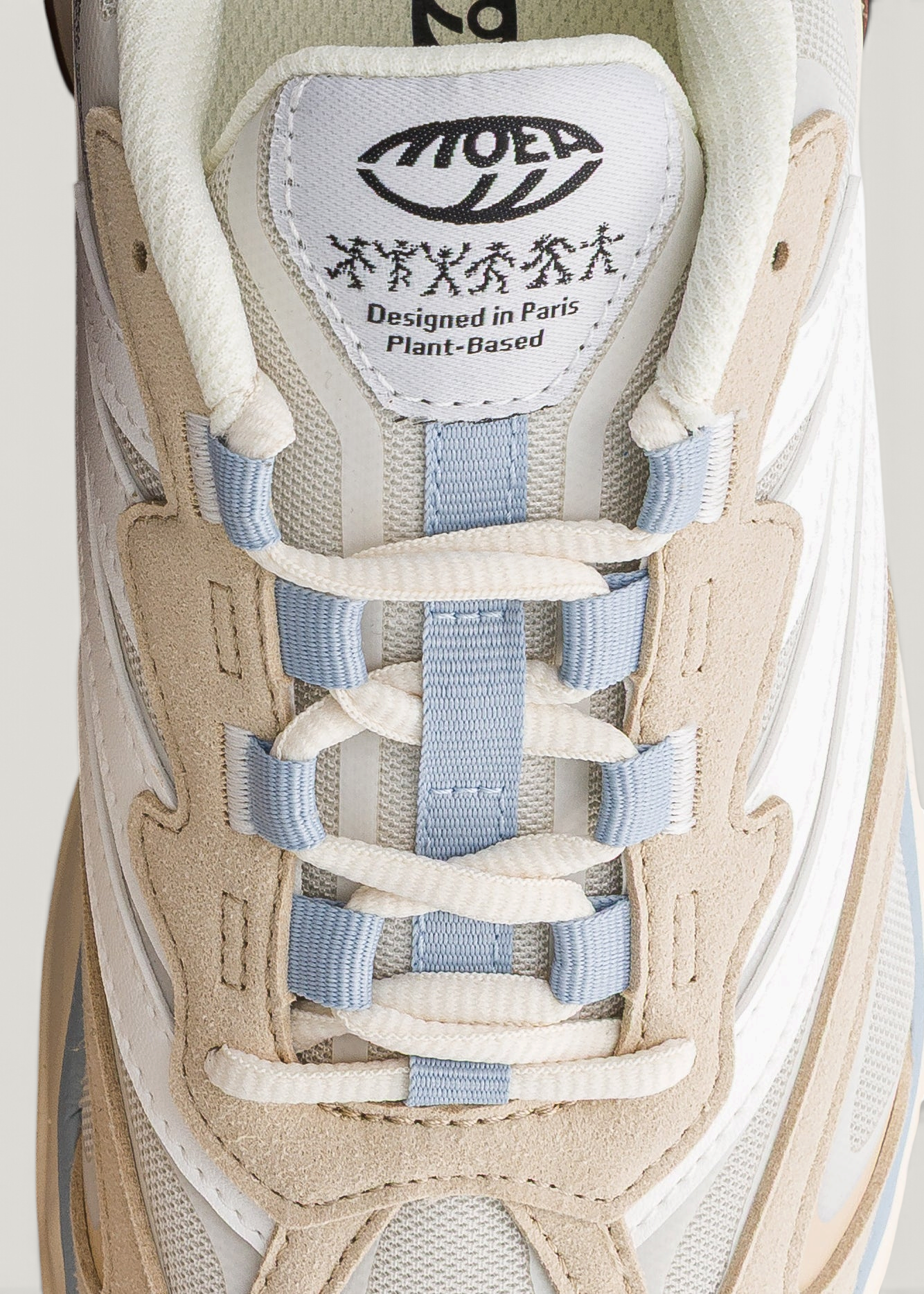 Vegane Sneaker | Dragonfly  - beige & white - corn, Moea, Foto 3