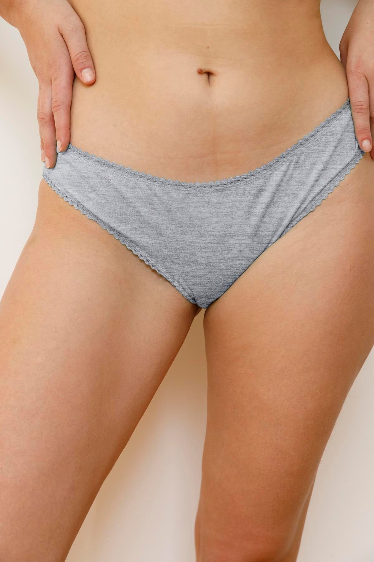 Slip aus Bio-Baumwolle | Grau meliert, We Are Jolies, Foto 1