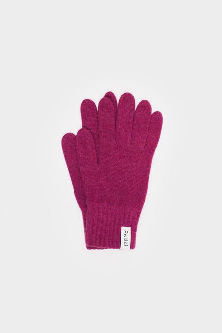 Gants femme en cachemire recyclé | rose - "guanti anita rosa ciclamino"