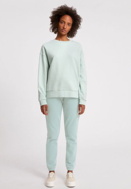 Pantalon de jogging vert d'eau en coton bio - ivaa sage green, Armedangels, photo 3