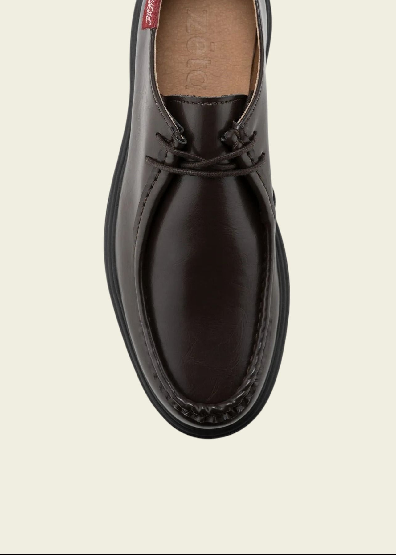 Derbies vegan en matières végétales et recyclées | marron "Soajo", Zèta Shoes, photo 3