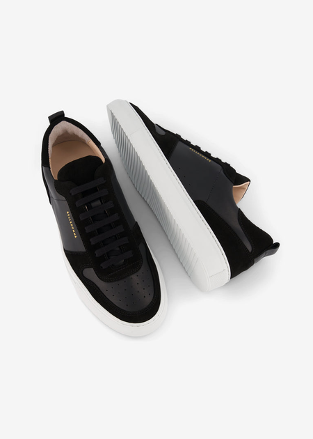 Baskets en cuir certifié | noires "b0 black", Belledonne Paris, photo 2