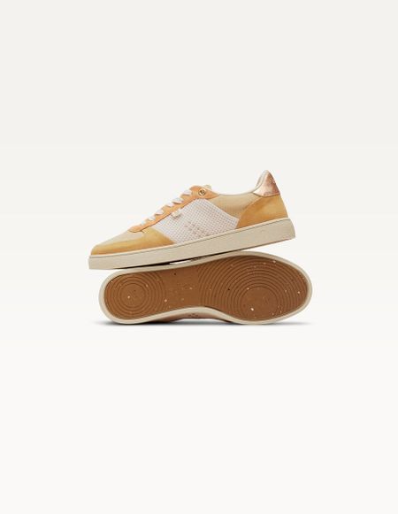 Sneaker aus zertifiziertem Leder | marie - beige creme pêche, Odaje ex M.Moustache, Foto 4