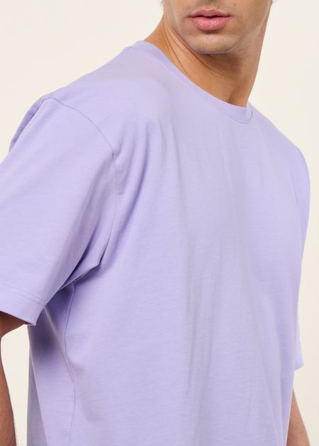 T-shirt oversize en coton bio | lilas - WeDressFair
