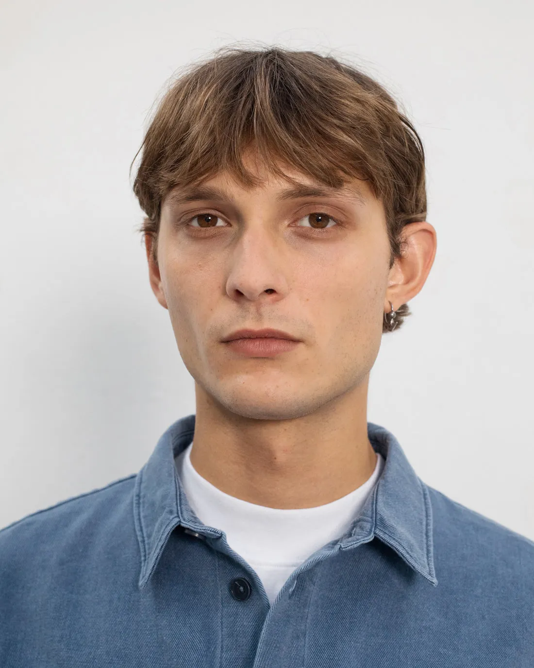 Chemise denim en coton bio | bleu "Leisure shirt recycled cotton - washed denim", Rotholz, photo 2