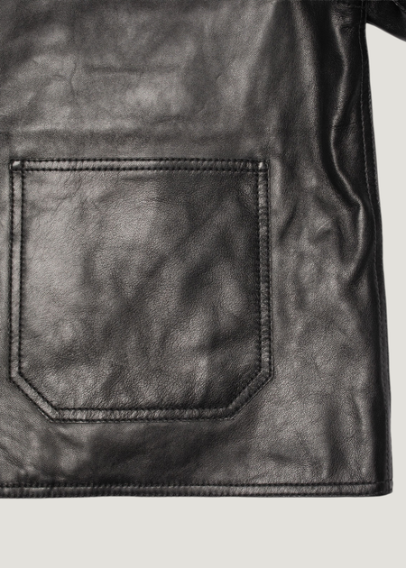Veste en cuir tannage semi végétal | noir "anja zip jacket leather - black", Nudie Jeans, photo 6