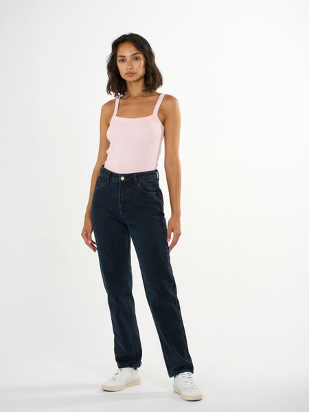 Débardeur en coton bio | rouille "rib strap top - burnt brick", Knowledge Cotton Apparel, photo 5