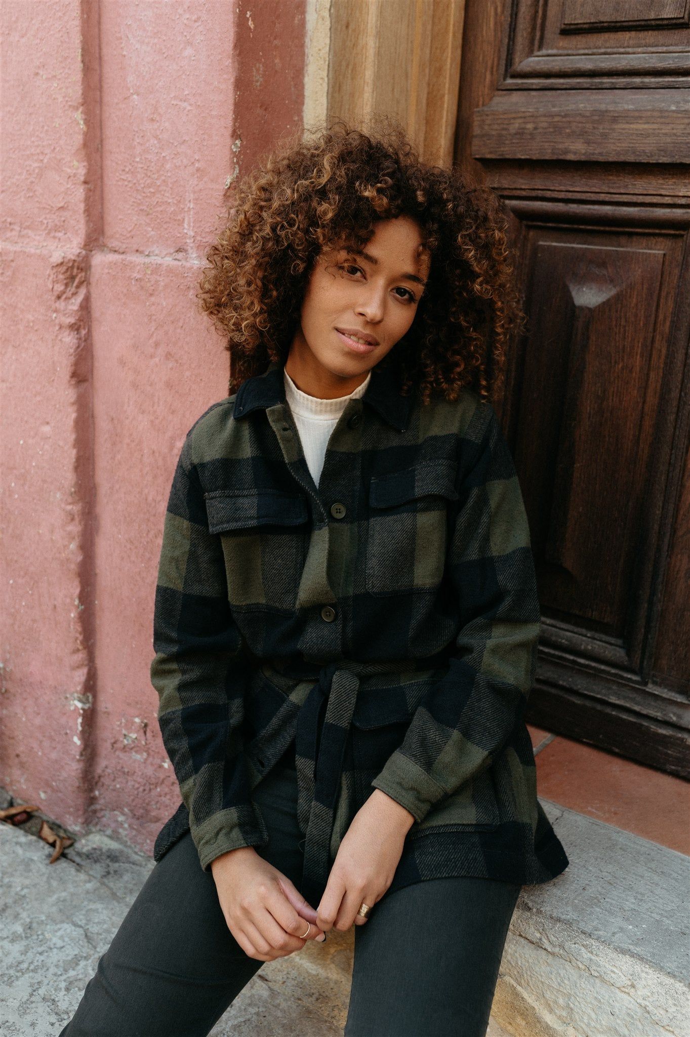Surchemise à carreaux bicolore flanelle de coton bio - lillian, Knowledge Cotton Apparel, photo 2
