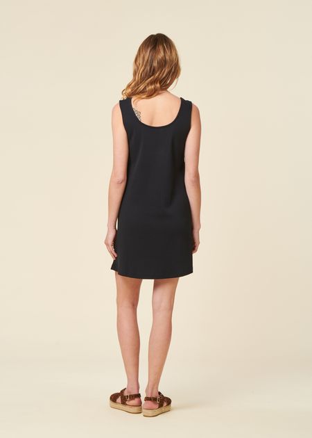 La robe boxy en coton bio | noir, WeDressFair, photo 4