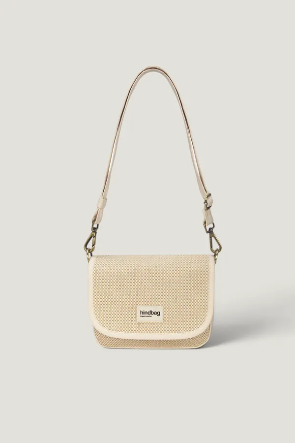 Sac bandoulière en coton bio | tressage nude "margault tressage nude", Hindbag