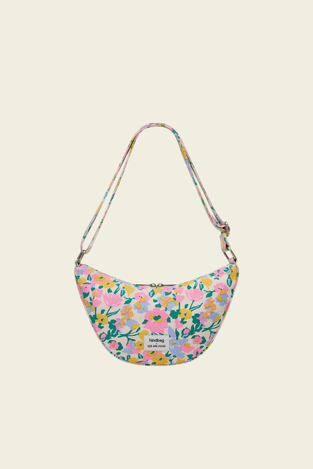 Sac bandoulière en coton bio | multicolore "Andrea pastel bloom - liberty"