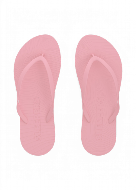 Tongs en caoutchouc naturel | rose "slim pink"