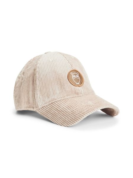 Casquette beige en velours de coton bio - tuffet