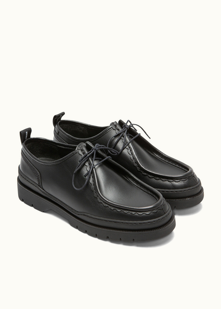 Derbies made in france en cuir certifié | noir "major noir" - Kleman