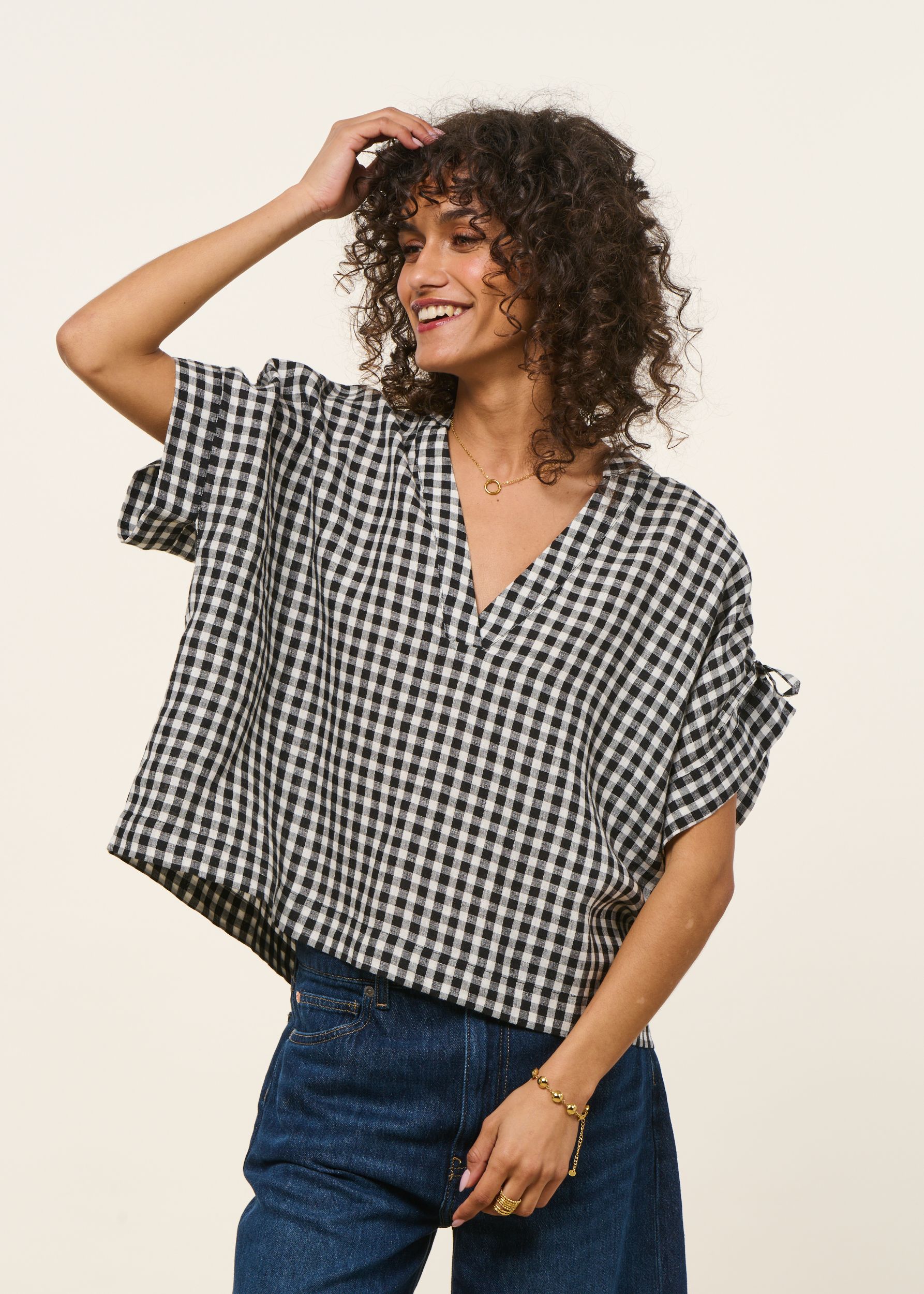 Blouse marie lin vichy, Bonjour Demain, photo 1