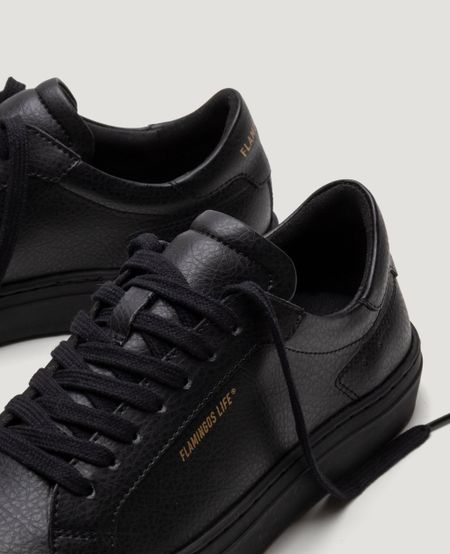 Baskets vegan en recyclé | noir "hampton court triple black", Flamingos Life, photo 3