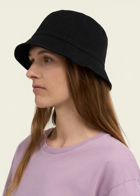 Bob en coton bio | noir "organic cotton bucket hat - black" - Colorful Standard