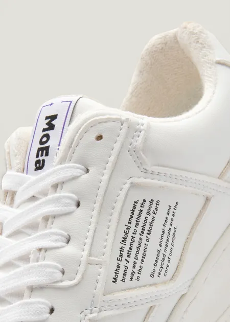 Baskets vegan en matière végétale | blanc "gen 1 corn full white", Moea, photo 6