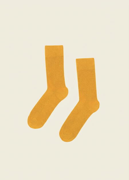 Chaussettes en coton bio | jaune - burned yellow