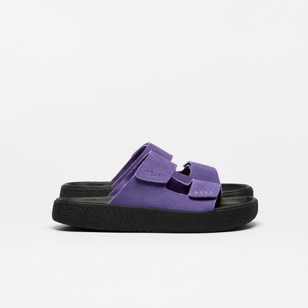 Sandales en cuir suède | violet "Etna - acai_black"