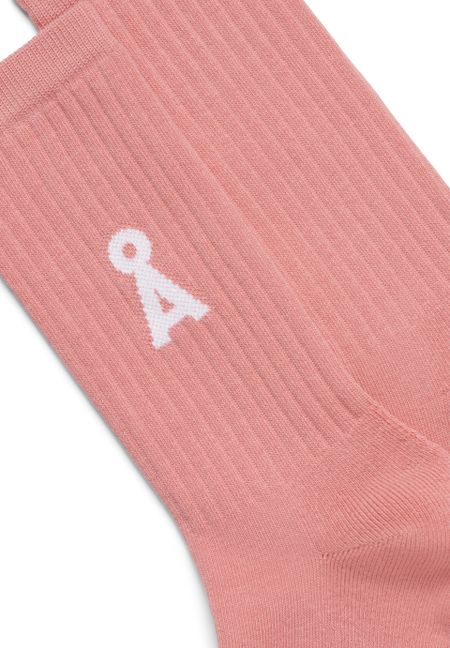 Chaussettes en coton biologique | rose "saamus bold - dark peony" - Armedangels