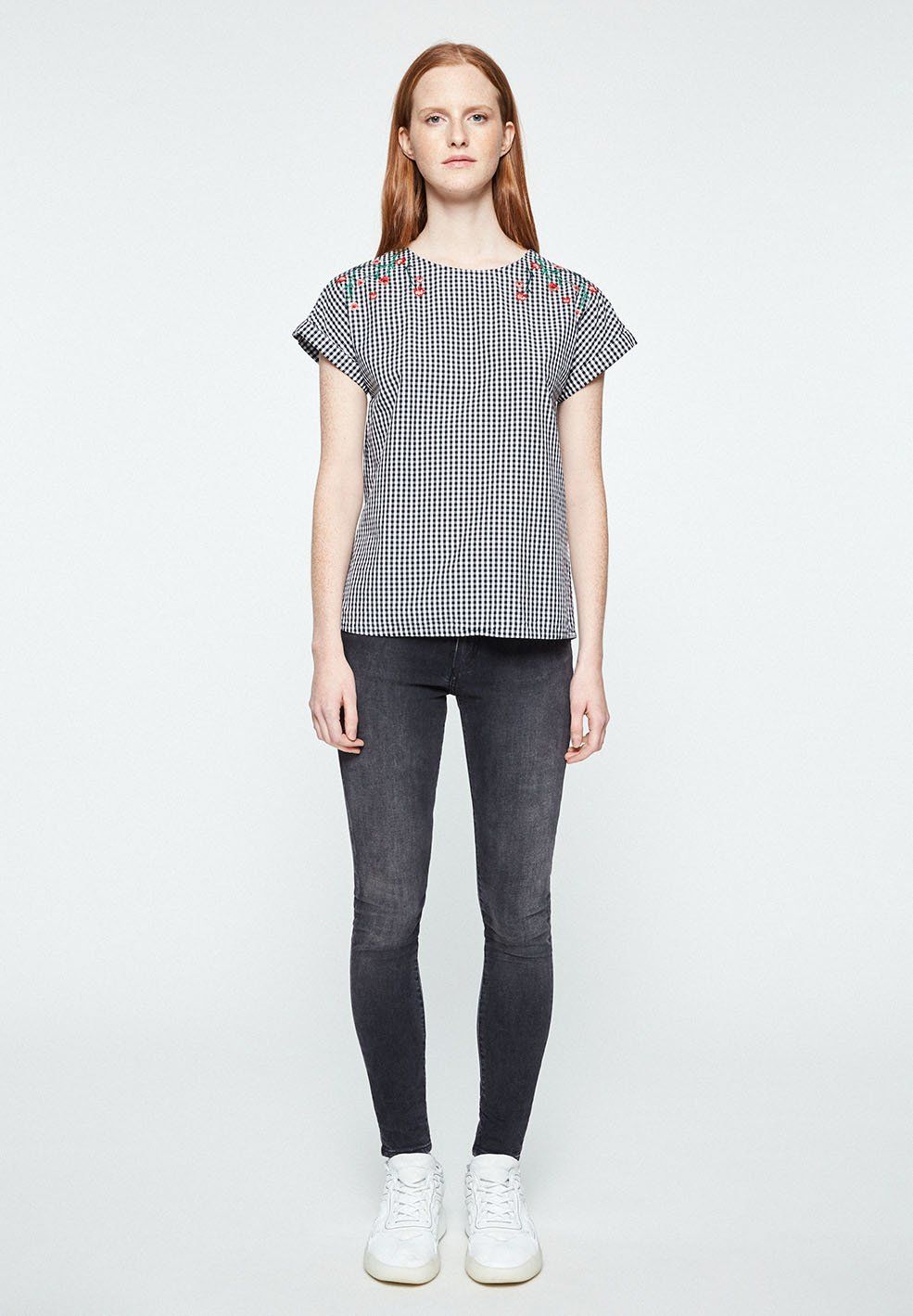 Blouse vichy en coton bio - lioraa vichy, Armedangels, photo 4