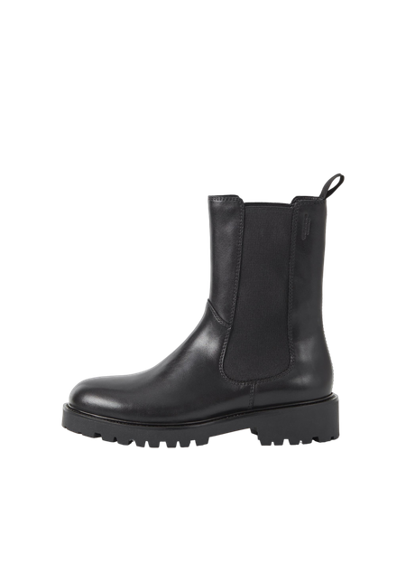 Bottines chelsea en cuir certifié | noir "kenova black"