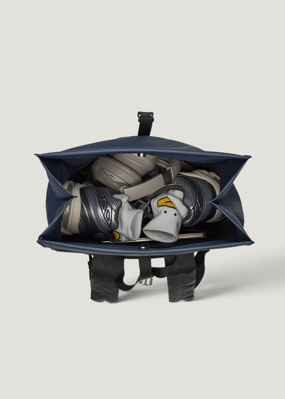 Sac à dos 20l en matière recyclée | bleu "Stream rolltop backpack 14" - navy", Sandqvist, photo 5