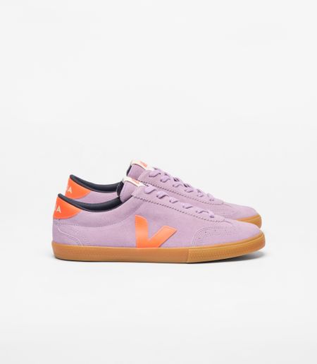 Baskets en cuir | orange et violet "volley - orchid_fury_natural" - Veja