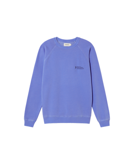 Sweatshirt aus Bio-Baumwolle | Blau "indigofera ftp sweatshirt blue", Thinking Mu, Foto 1