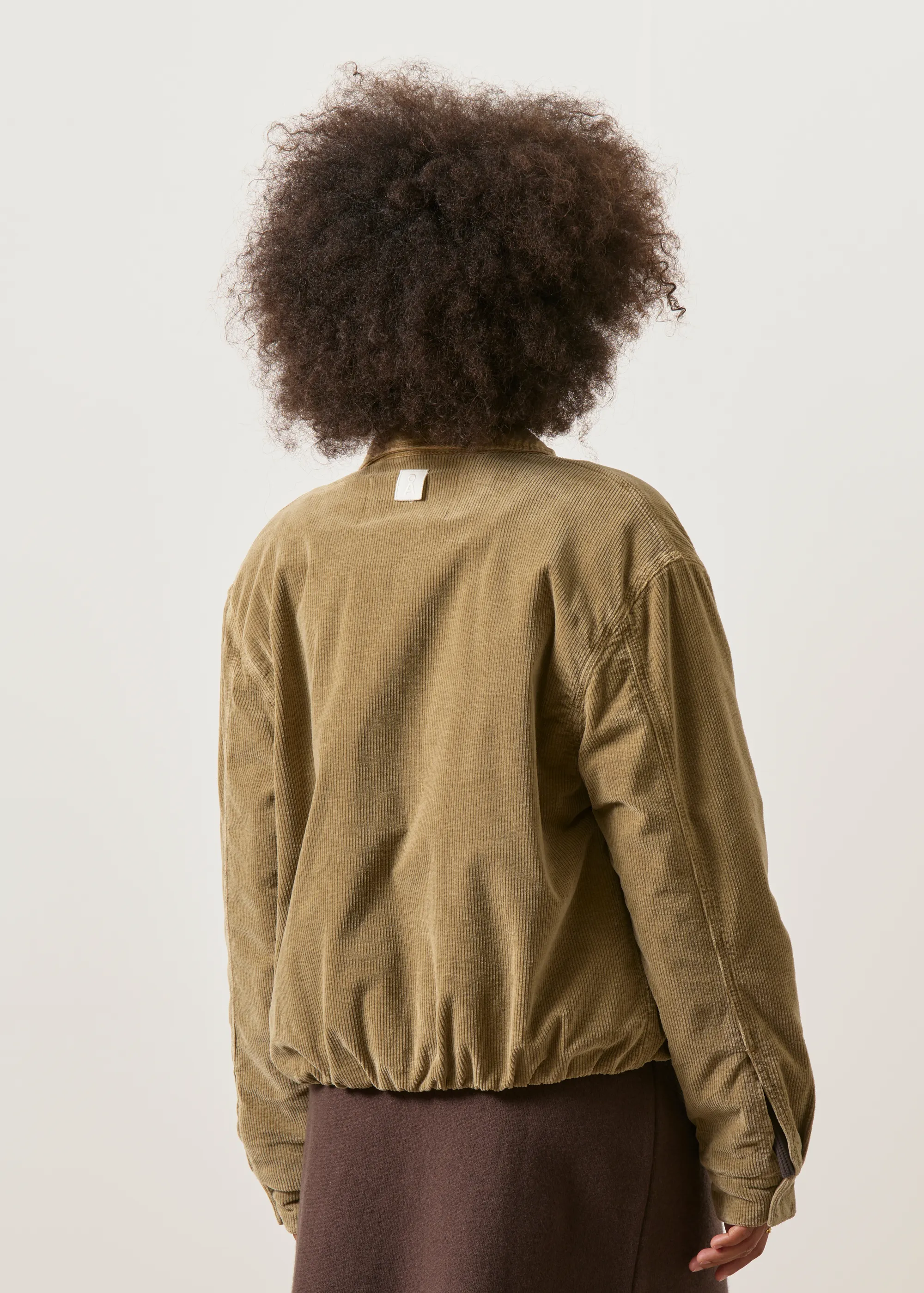 Veste doublée en velours coton bio | camel "Padded cord iconic å jacket", Armedangels, photo 6