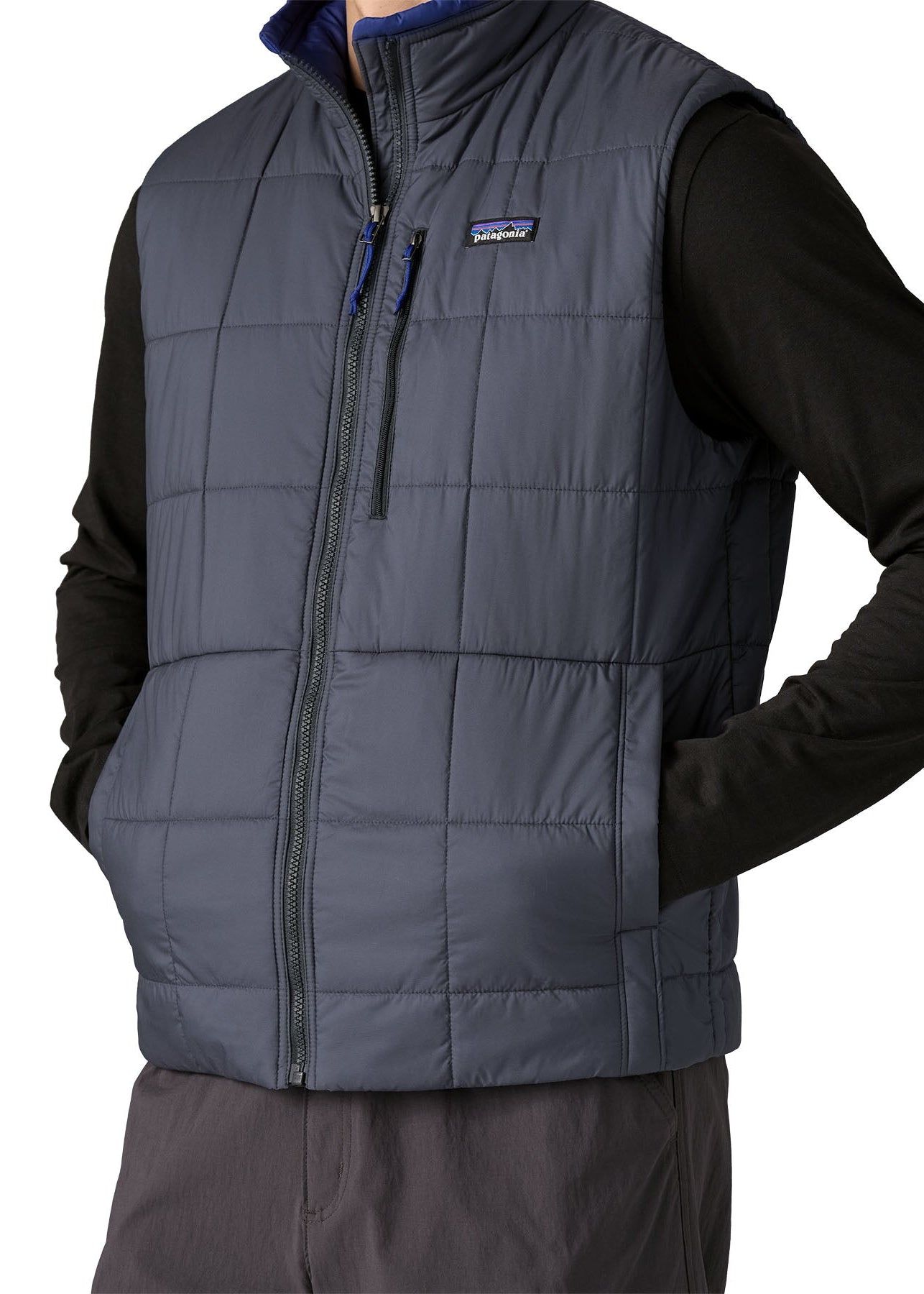 Weste aus recyceltem Material | Marine "light gust vest - smolder blue", Patagonia, Foto 3