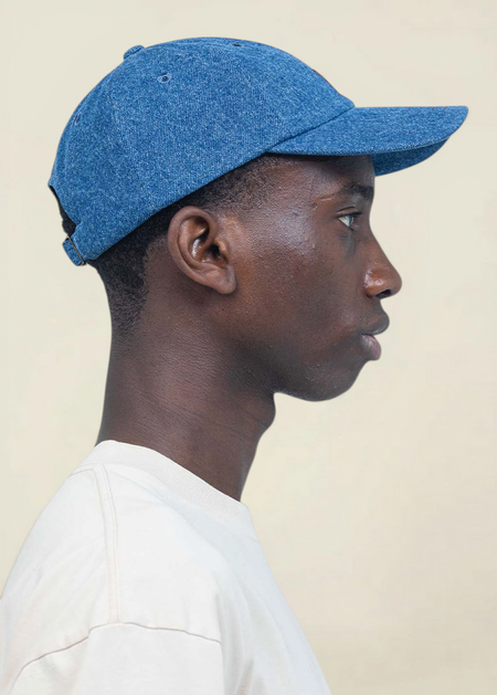 Casquette en coton bio | bleu "six panel oldy" - Olow