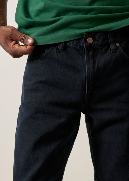 Jean droit en coton bio | noir "gritty jackson black forest", Nudie Jeans, photo 2