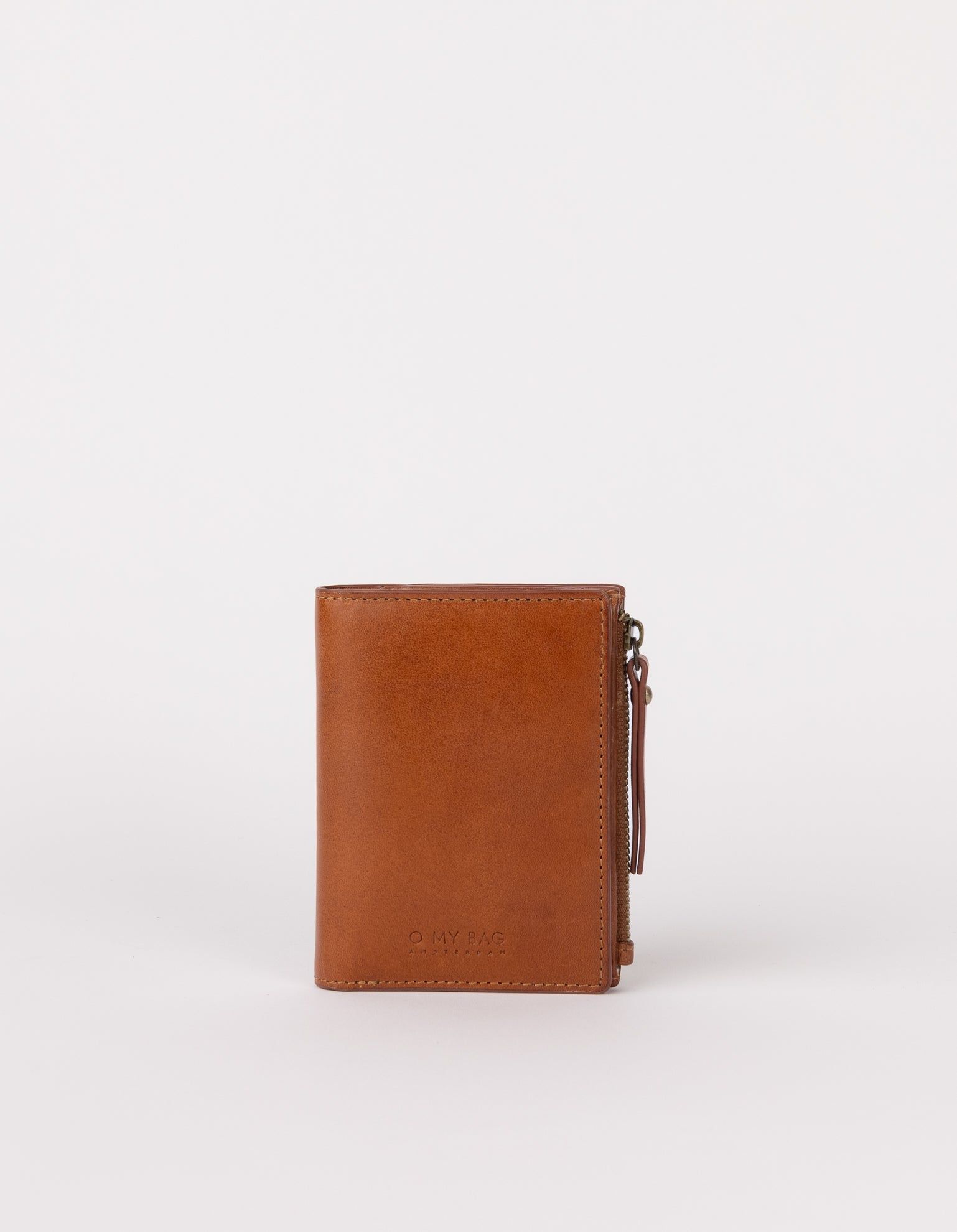Portemonnaie aus zertifiziertem Leder | braun "jamie wallet - cognac classic leather ", O My Bag, Foto 1