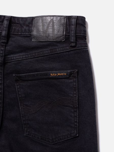 Jean slim en coton bio | noir "mellow mae so black", Nudie Jeans, photo 5