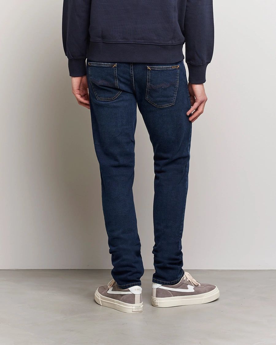 Jean slim en coton bio - bleu foncé "lean dean new ink", Nudie Jeans, photo 2