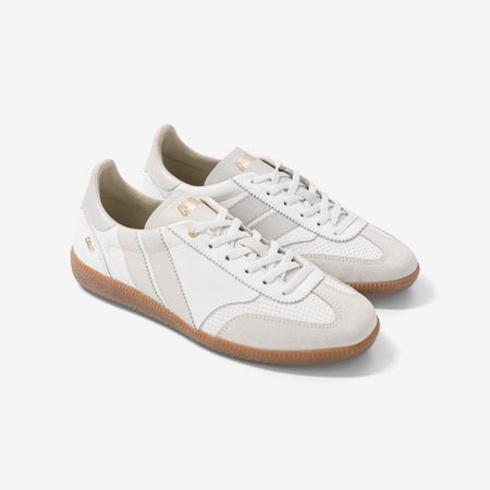 Baskets en cuir certifié | blanc "pure whisper" - Caval