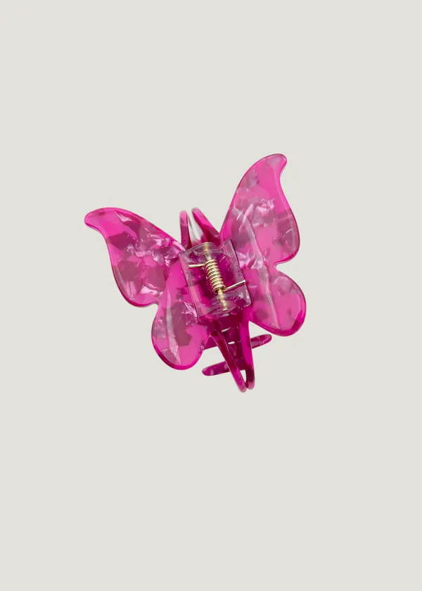 Pince à cheveux en acétate | rose "Pince papillon - sunny - sun63", 23 Degres