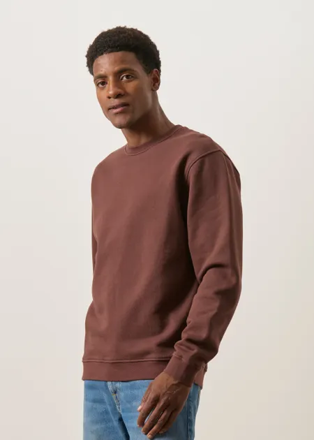 Sweat oversize en coton bio | chocolat, WeDressFair