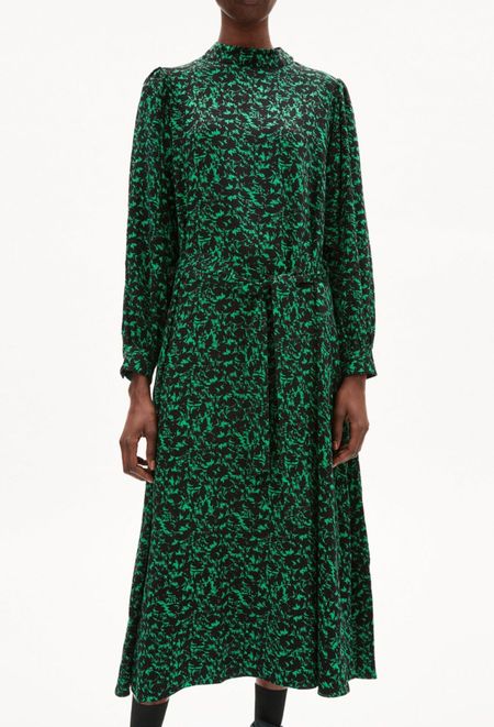 Robe longue à motifs en viscose ecovero - dagmaar abstract flash green