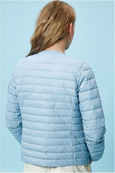 Doudoune bleu clair en nylon recyclé - usuahia, Ecoalf, photo 2
