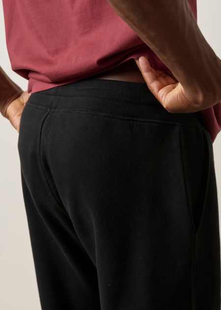 Pantalon molletonné en coton bio | noir - WeDressFair