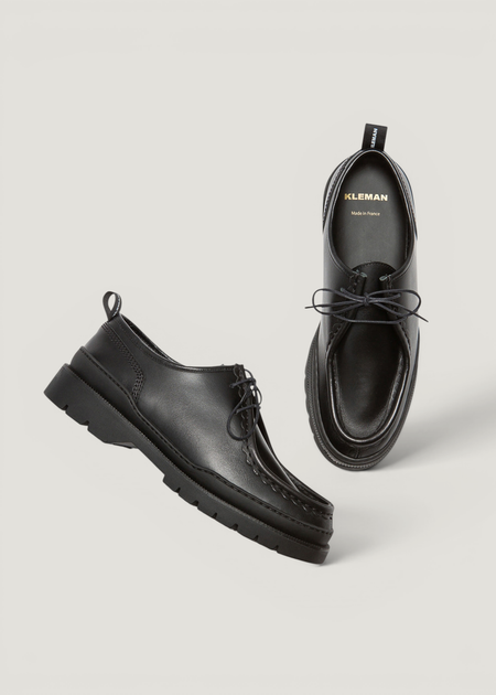 Derbies made in france en cuir certifié | noir "major noir", Kleman, photo 4