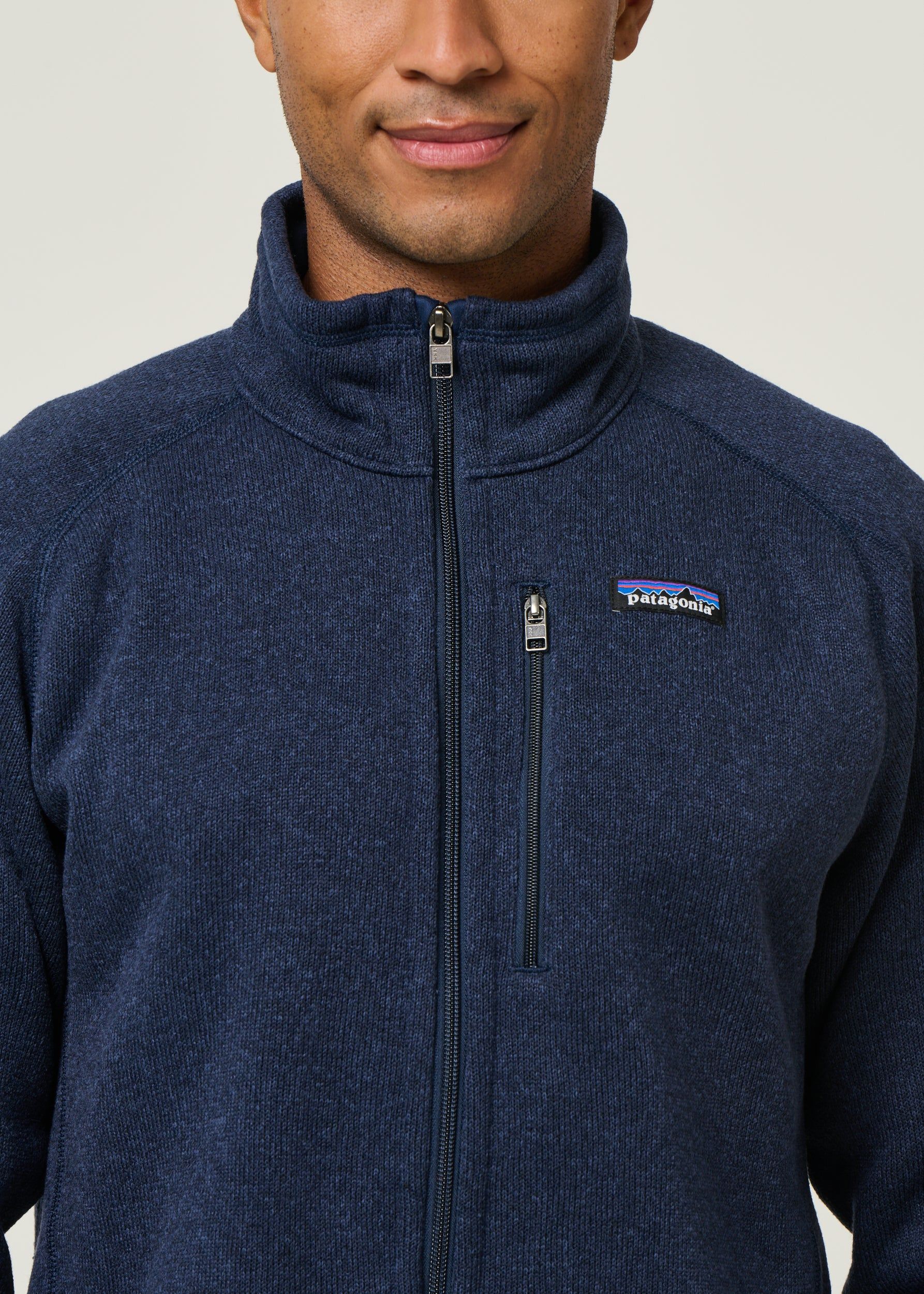 Veste polaire en matière recyclé | bleu marine "better sweater jkt new navy", Patagonia, photo 2