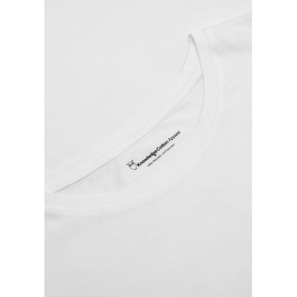T-shirt en coton bio | blanc "basic tee bright white", Knowledge Cotton Apparel, photo 7