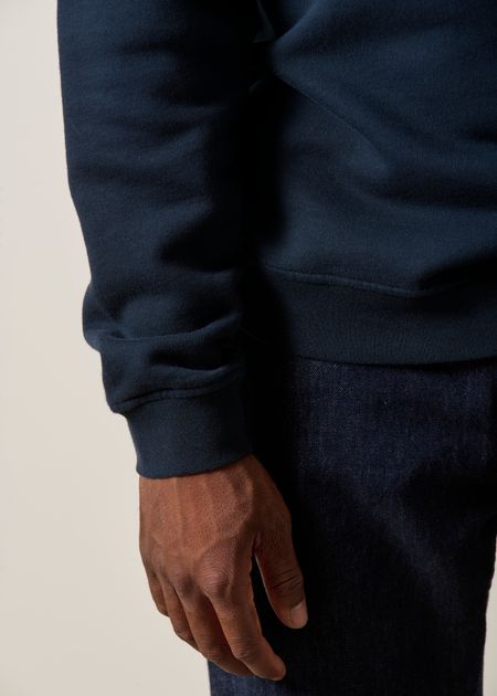 Sweat oversize en coton bio | bleu marine - WeDressFair