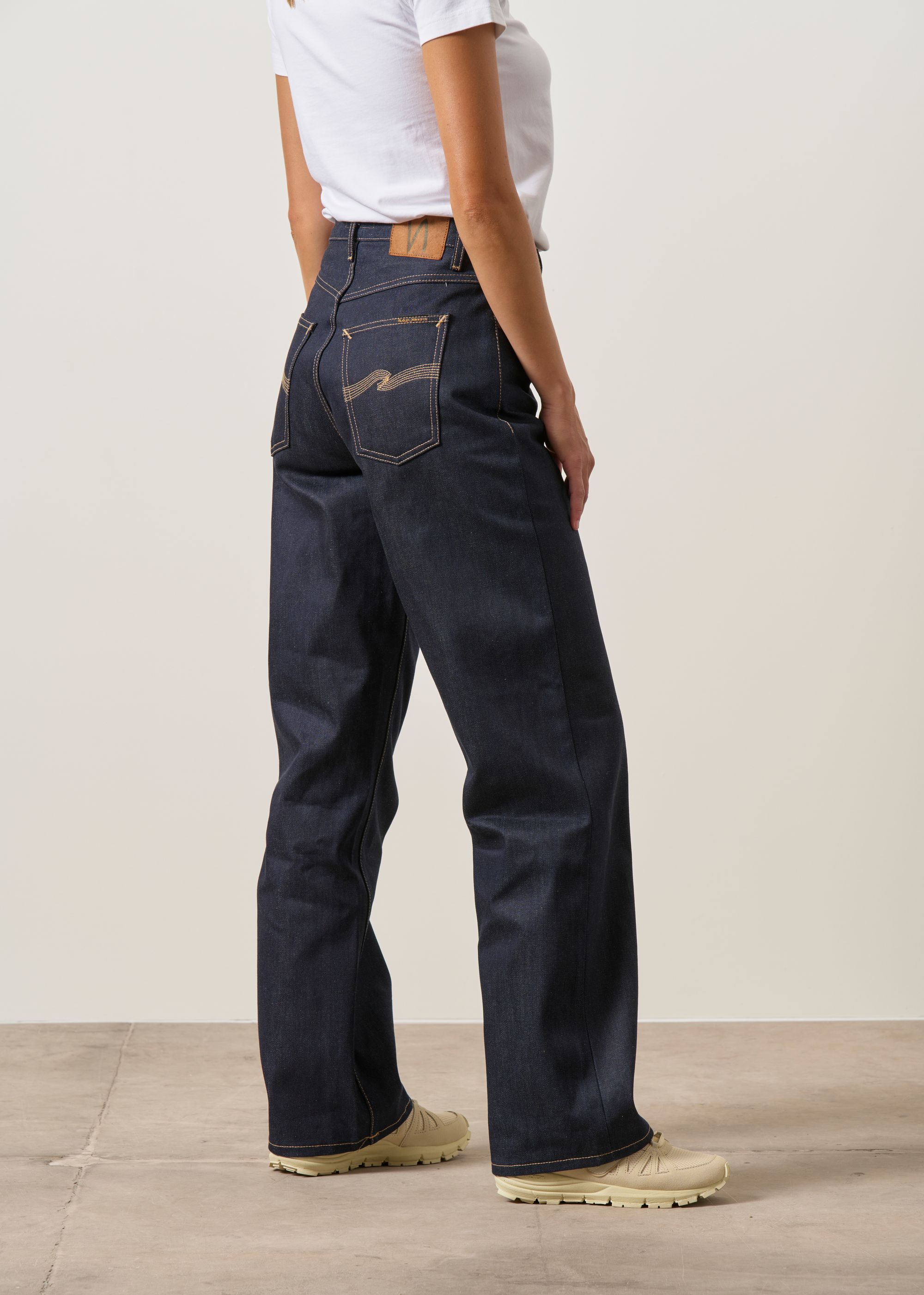 Jean selvedge large en coton bio | bleu "clean eileen dry twilight selvage", Nudie Jeans, photo 3