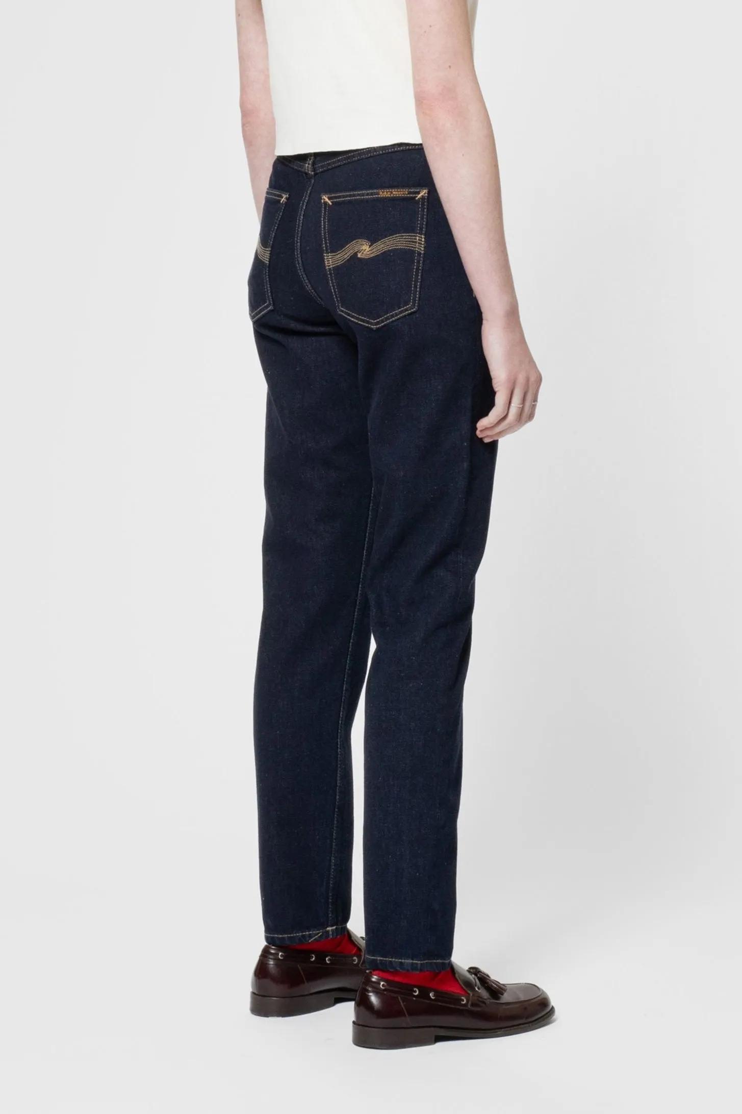 Jean mom en coton bio | brut "breezy britt indigo rinse", Nudie Jeans, photo 2